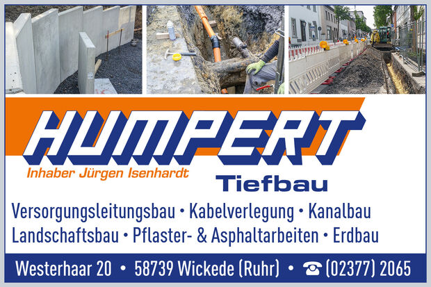 Anzeige Humpert Tiefbau
