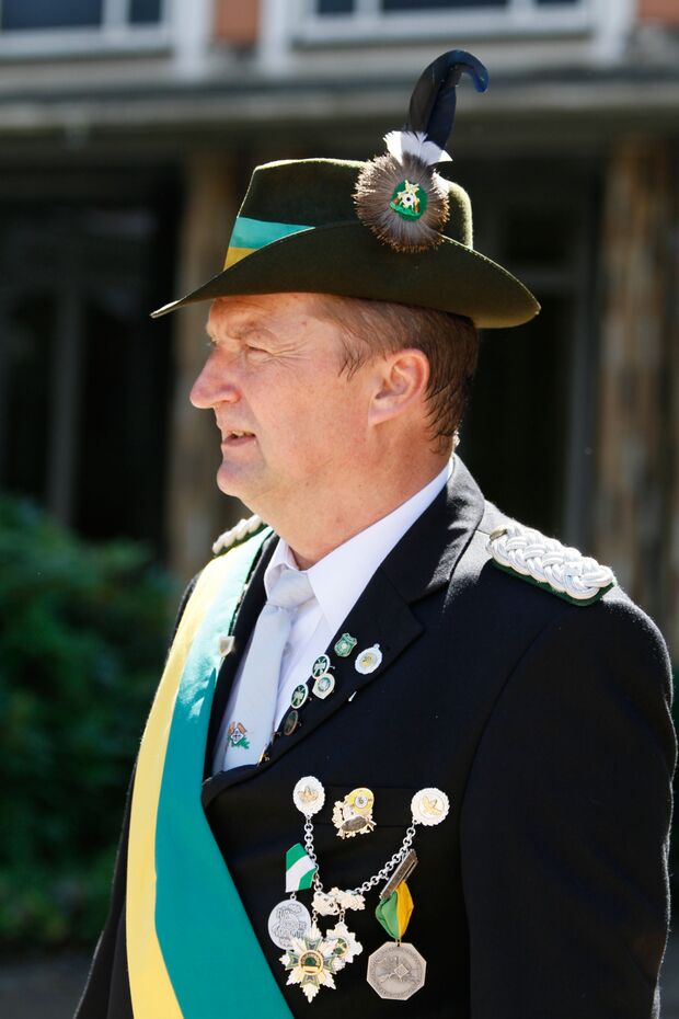 Klaus Bußmann, Kommandeur und Vorstandsmitglied der Schützenbruderschaft St. Johannes Wickede – Wiehagen FOTO: ANDREAS DUNKER