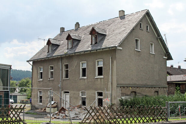 Dieses Haus soll in der kommenden Woche abgerissen werden. FOTO: ANDREAS DUNKER