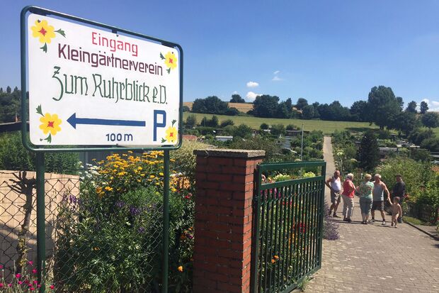 Die Kleingartenanlage Zum Ruhrblick in Wiehagen FOTO: ANDREAS DUNKER