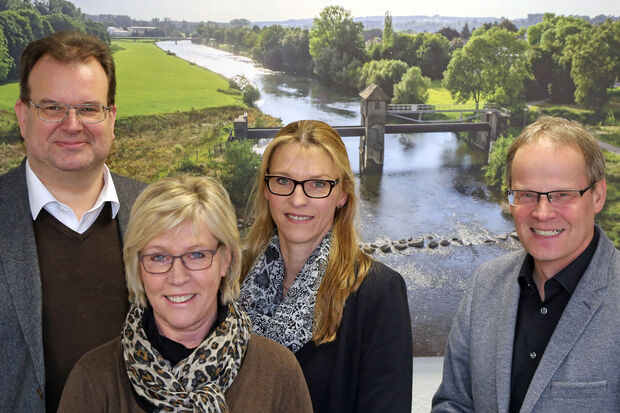 Bilanz und Ausblick zum LEADER-Projekt gaben (von links): Sven Hedicke, Ruth Hornkamp, Christine Theiler-Hemmer und Dr. Martin Michalzik FOTO: ANDREAS DUNKER