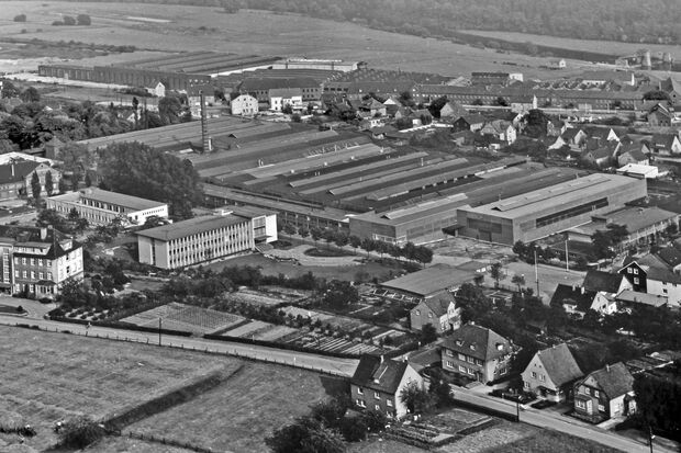 Das Mannesmann-Gelände wie es mit der Industriebebauung in früherer Zeit aussah. QUELLE: BILDARCHIV ANDREAS DUNKER / URHEBER UNBEKANNT