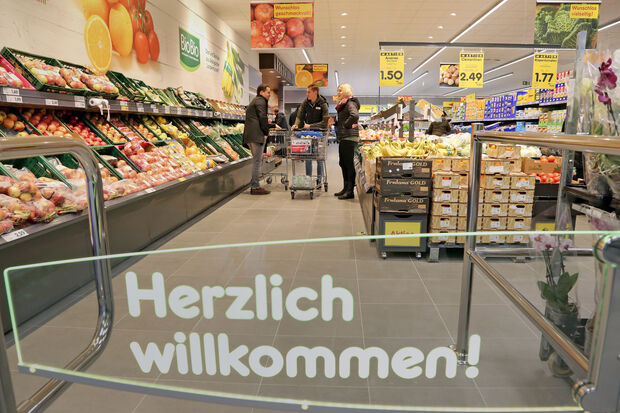 Blick in den neuen Netto-Markt am Waltringer Weg in Wickede FOTOS: ANDREAS DUNKER