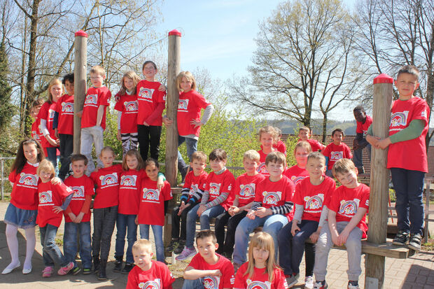 Die OGGS-Kinder der Engelhard-Grundschule FOTO: CARITASVERBAND FÜR DEN KREIS SOEST