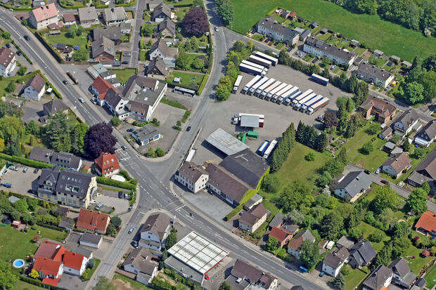 Die ehemalige Spedition Bauerdick aus der Vogelperspektive ARCHIVFOTO: ANDREAS DUNKER