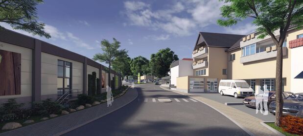 Das neue E-Center in einer fotorealistischen Projektion QUELLE: GEMEINDE