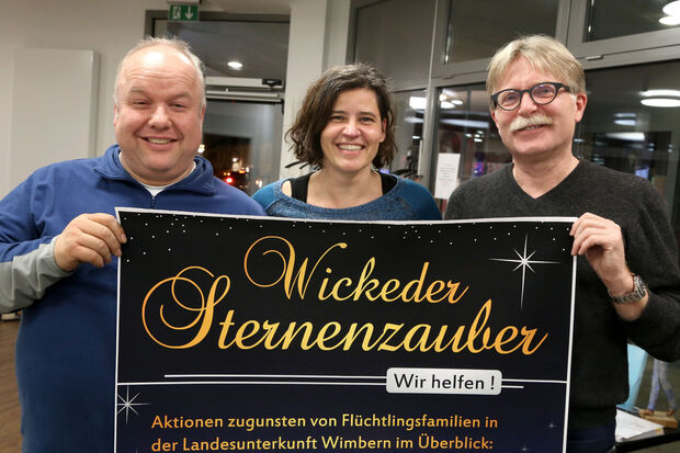 Markus Thurau, Gabriela Kimpel und Dr. Clemens Frigge (von links) laden zum "Wickeder Sternenzauber" ein. FOTO: ANDREAS DUNKER