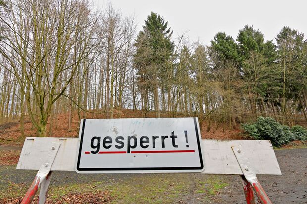Absperrung im Erbkewald FOTO: CARINA WESTERWELLE