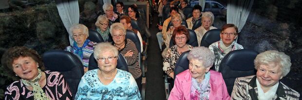 Blick in den ersten Reisebus nach Venlo FOTO: ANDREAS DUNKER