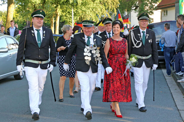 Das amtierende Regentenpaar der St.-Vinzentius-Schützenbruderschaft Echthausen: Ulrich und Mechthild Peck FOTO: ANDREAS DUNKER