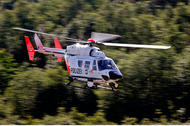Ein Polizei-Hubschrauber im Flug ARCHIVFOTO: ANDREAS DUNKER