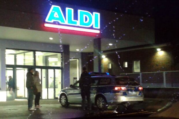 Polizei-Einsatz am ALDI-Markt FOTO: PRIVAT