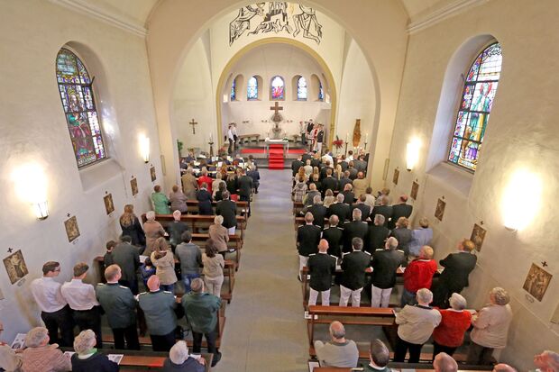 Gottesdienst im Innenraum der Barger Kirche ARCHIVFOTO: ANDREAS DUNKER
