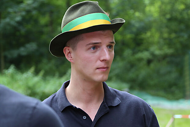 Der Favorit errang den Königstitel nicht: Tim Schulze-Geiping von den "Jungen Schützen" FOTO: ANDREAS DUNKER