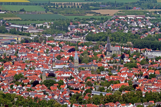 Die Kreisstadt Soest aus der Vogelperspektive LUFTAUFNAHME: ANDREAS DUNKER / NRW-IMGAGE.DE