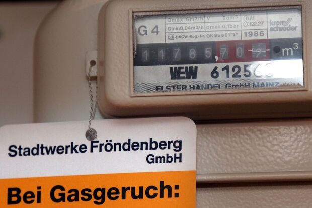 Gaszähler der Stadtwerke Fröndenberg in einem Wickeder Haushalt FOTO: ANDREAS DUNKER