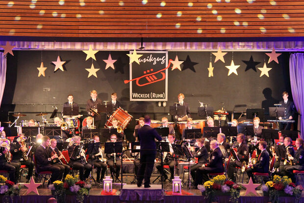 Der Wickeder Musikzug beim Konzert „…unter den Sternen“ ARCHIVFOTO: ANDREAS DUNKER